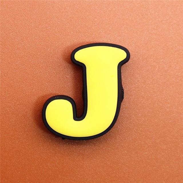 letter j croc charm