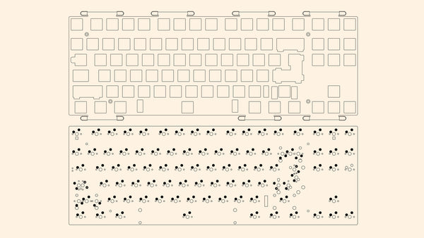 createkeebs luminkey80-pcb and plate