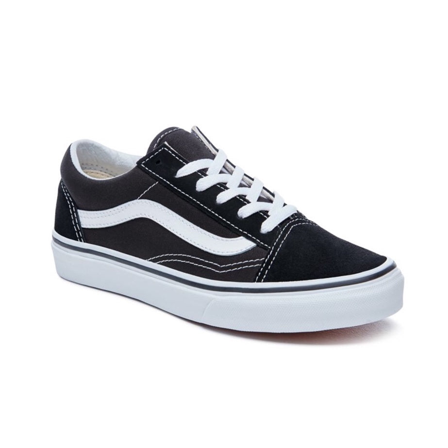 vans old skool canvas black white