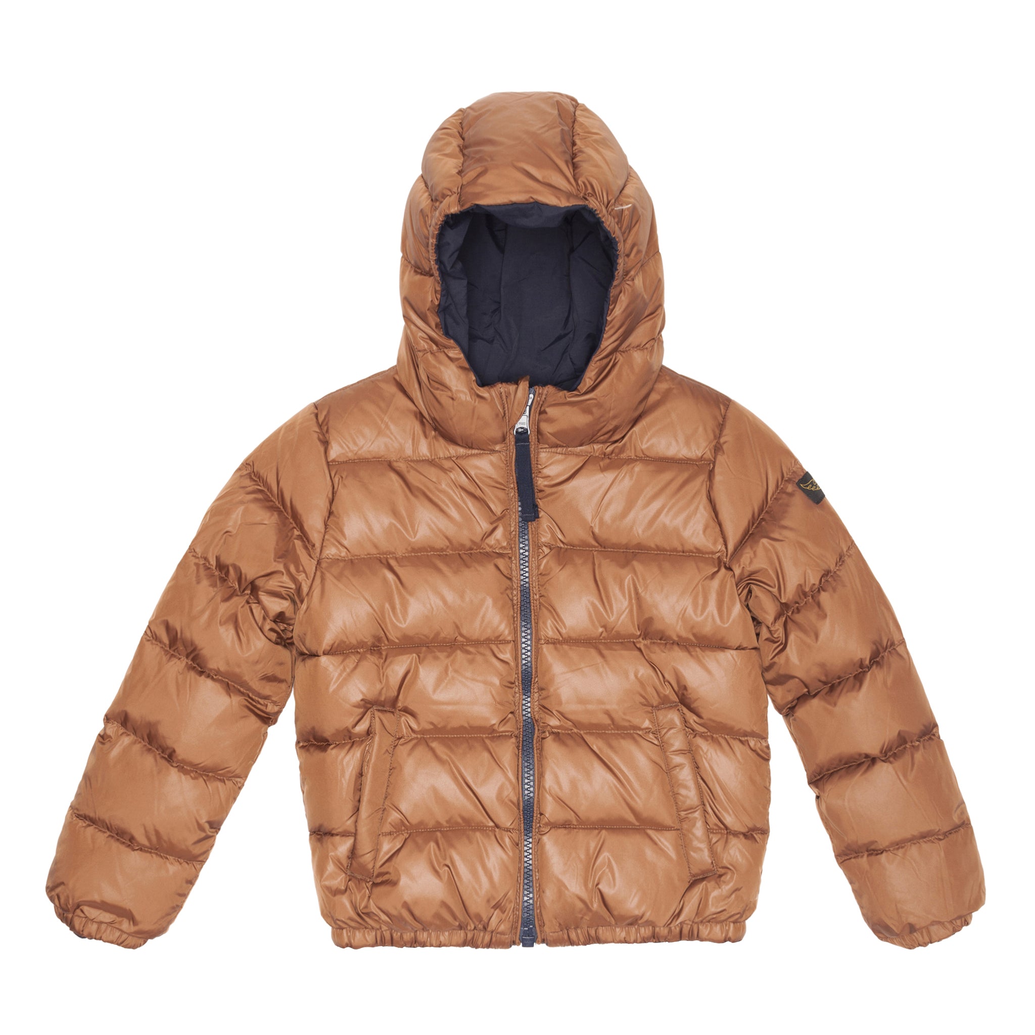 reversible down jacket with hood