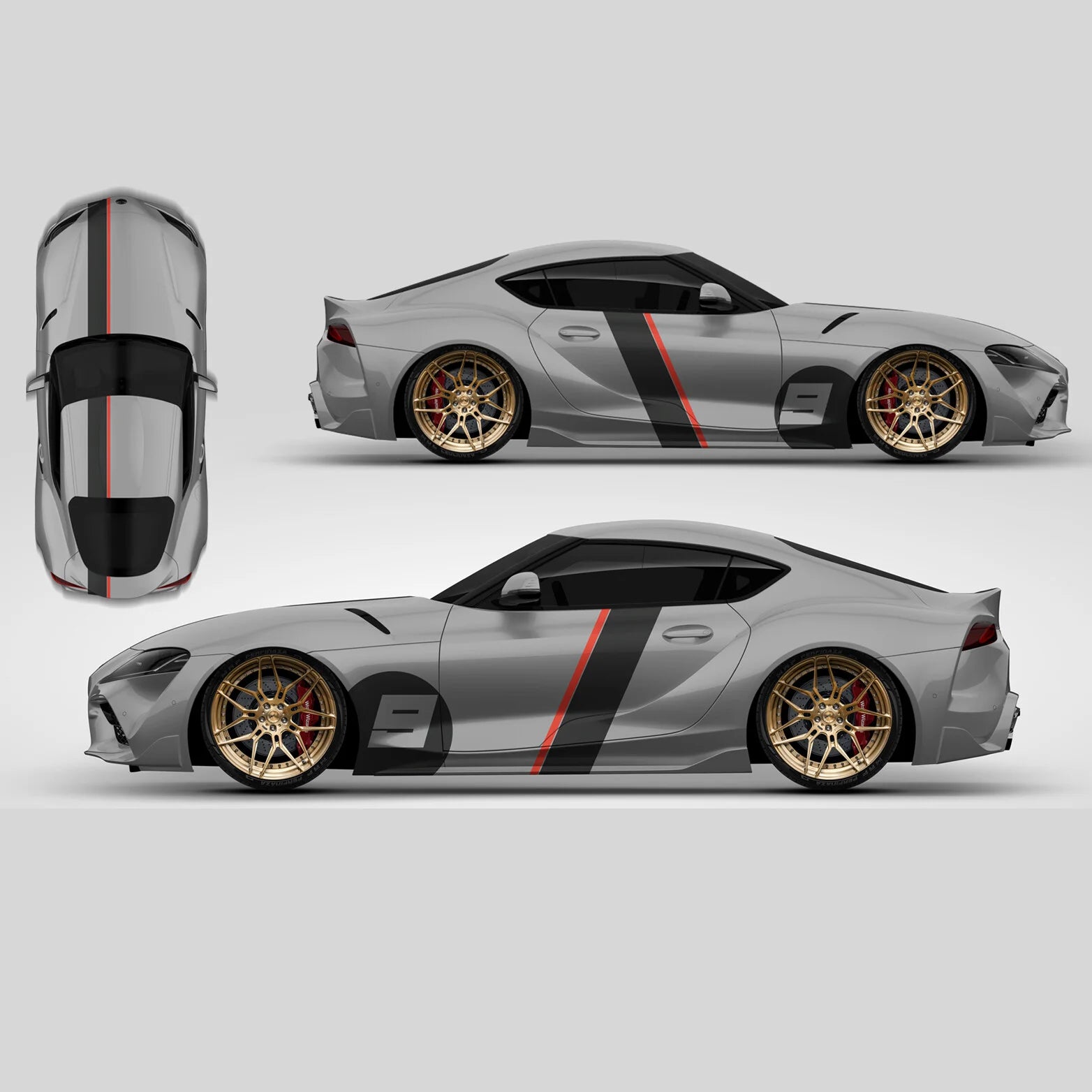 Universal GT Styling Dekor Aufkleber Design Tuning #019