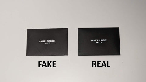 Real vs Fake Saint Laurent Envelope Chain Wallet In Grain Leather 