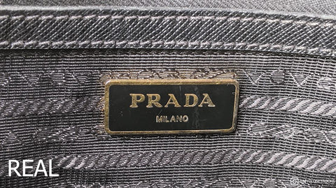 Prada hand bag real vs fake review. How to spot counterfeit Prada Saffiano  bags and purses 