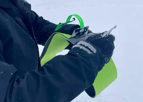 how to remove splitboard ski skins pinch