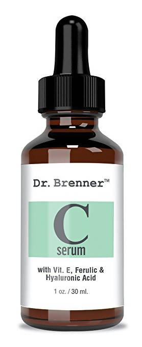 Vitamin C Serum 20 Pure L Ascorbic Acid Ferulic Acid Vitamin E And Hyaluronic Acid For Face And Eyes 1oz By Dr Brenner