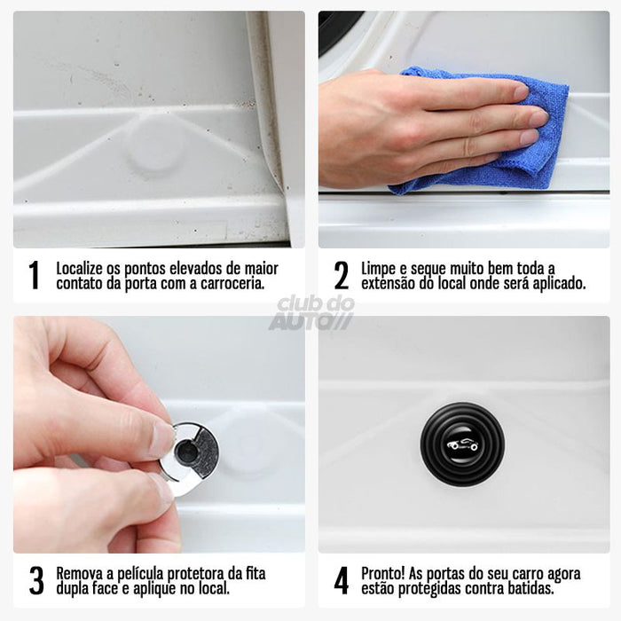 SoftBump™ Amortecedor de Porta Anti Impacto Anti Ruído Club do Auto