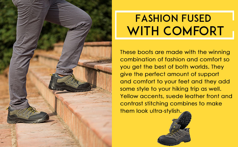 These outdoor boots will keep your feet dry and have a breathable lining allowing air circulation