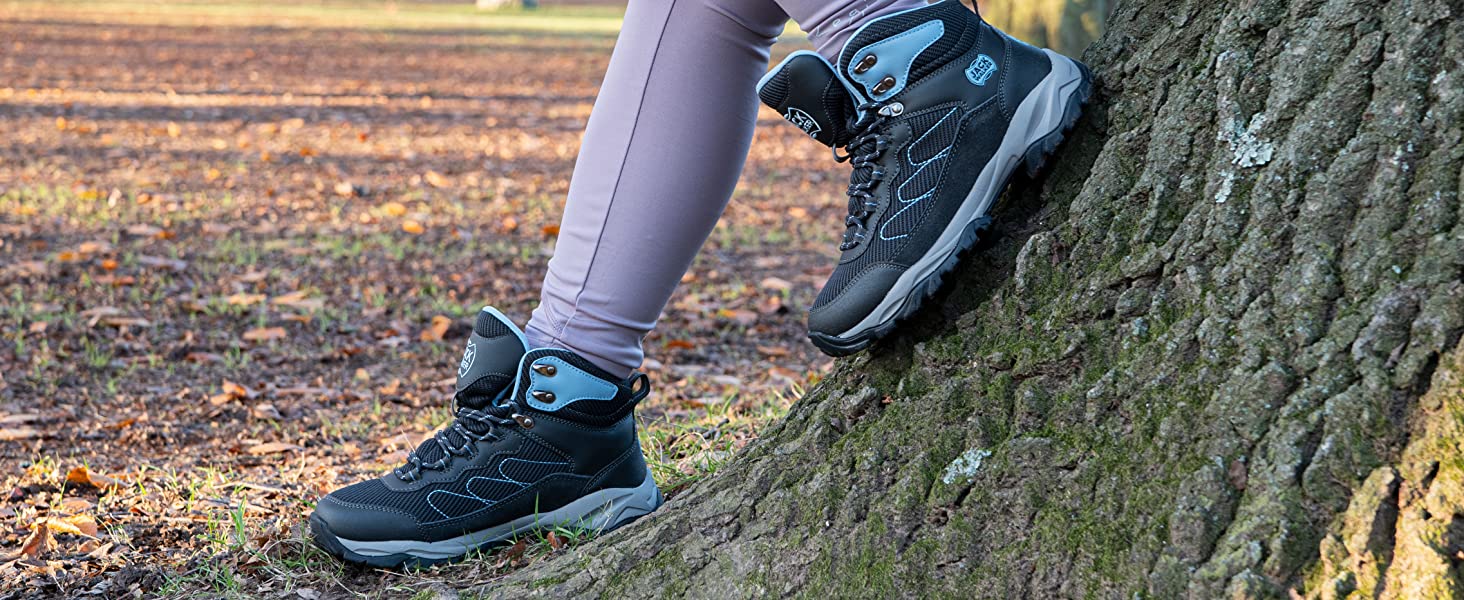 Women's Blue Hiking Boots
