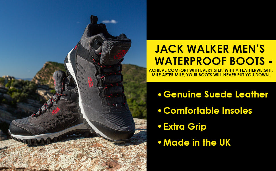 Men’s waterproof boots are have comfortable insoles and extra grip