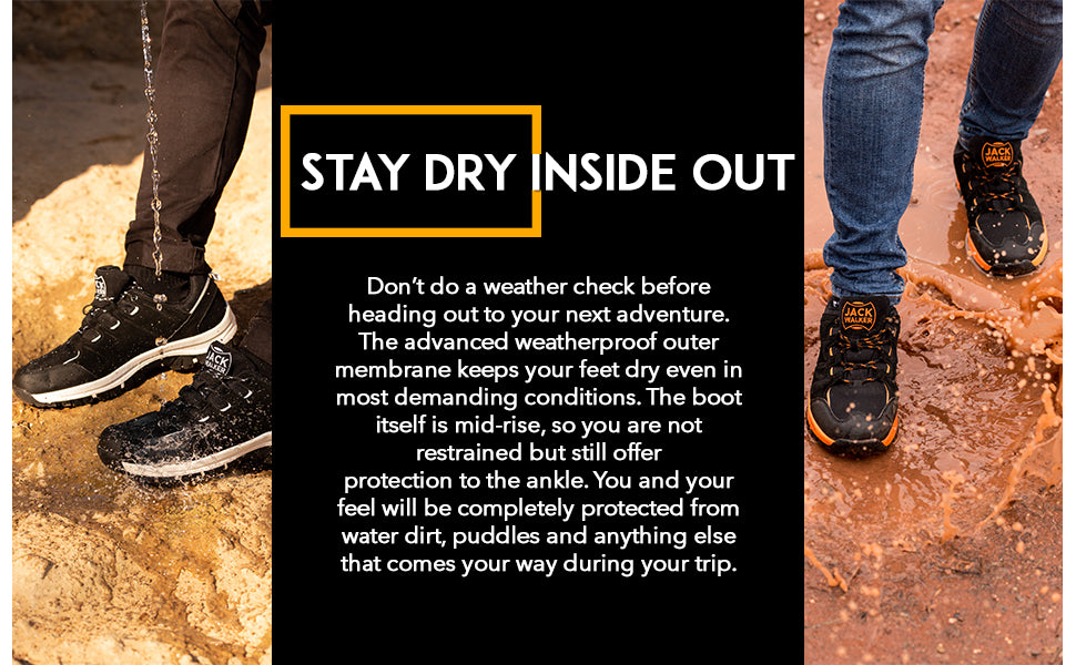 These outdoor boots will keep your feet dry and have a breathable lining