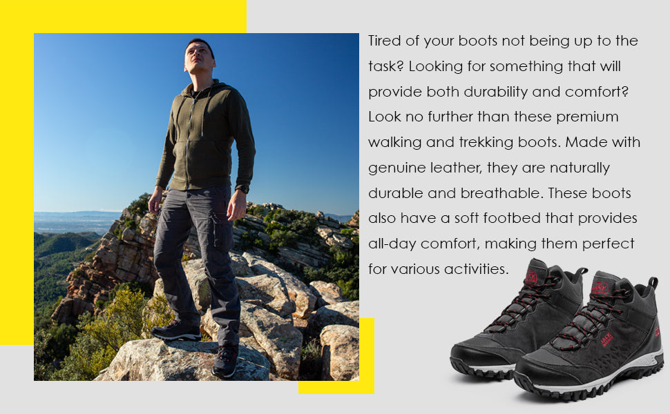 These walking shoes are naturally breathable and durable
