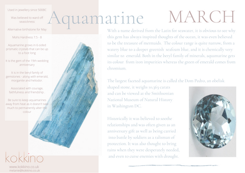Aquamarine Birthstone Guide