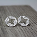 Vera stud earrings in silver