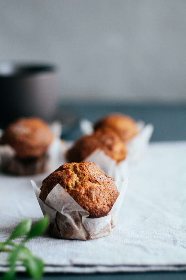 Gluten Free Flaxseed Muffins with Buttermilk Ghee and Spices