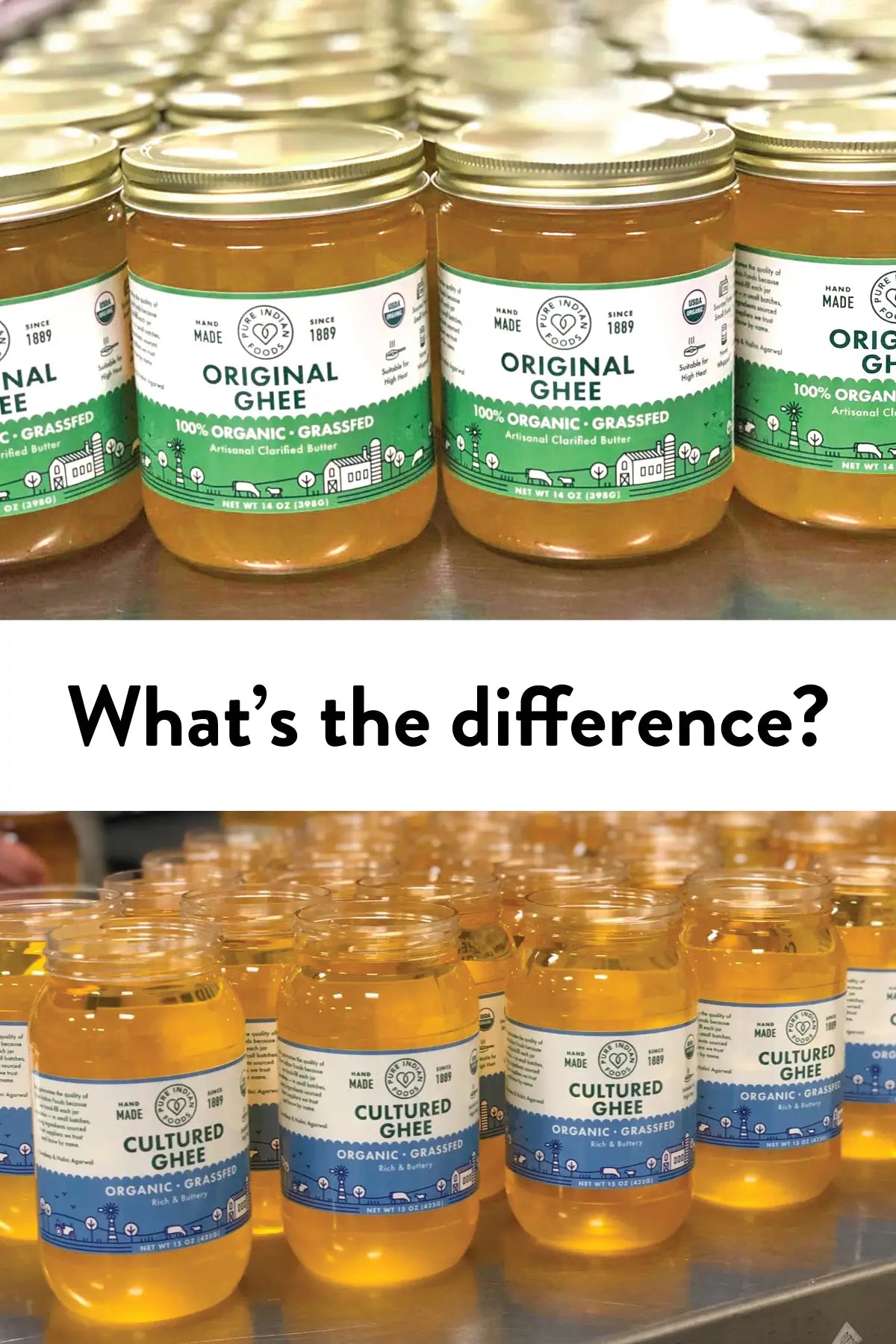 Difference between ghee and cultured ghee