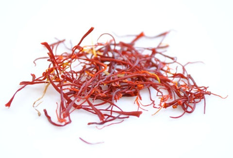 Beautifully-colored Spanish saffron threads from La Mancha