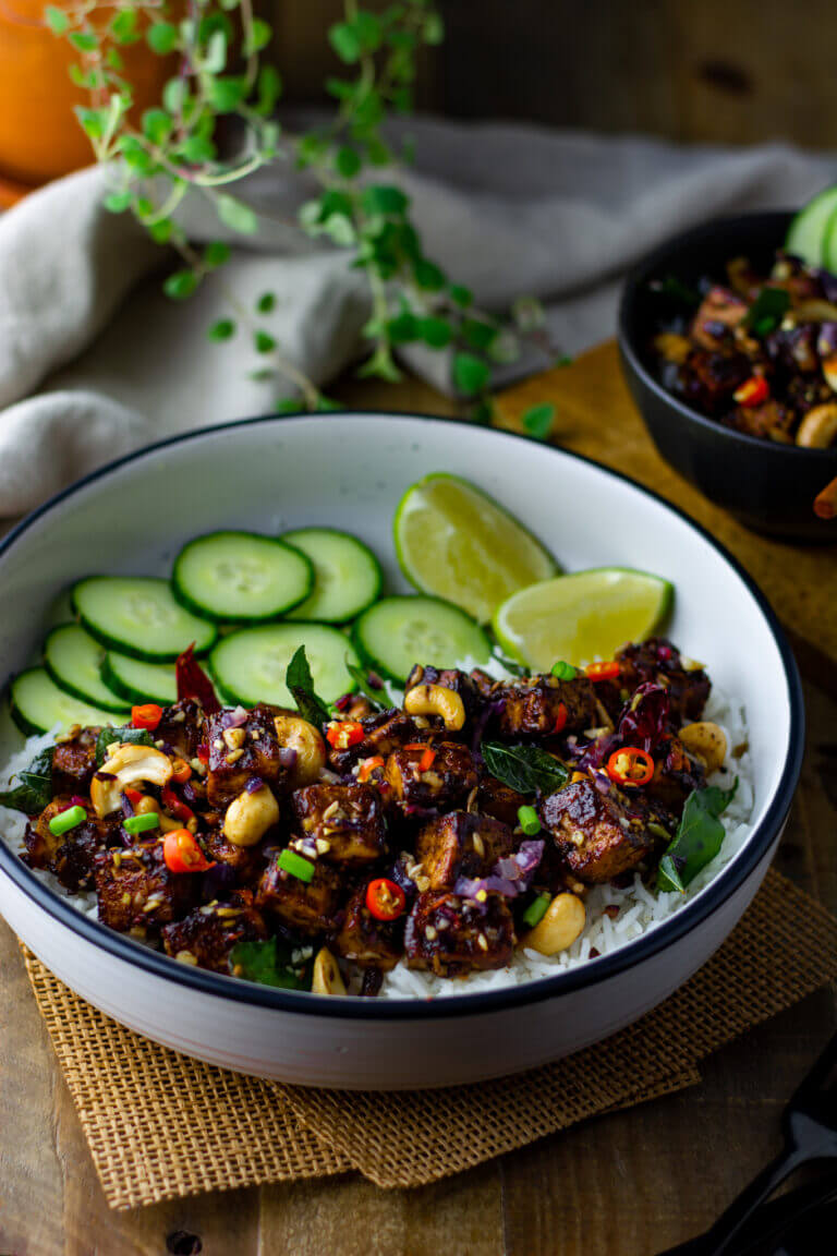 Tamarind Tofu Ghee Roast