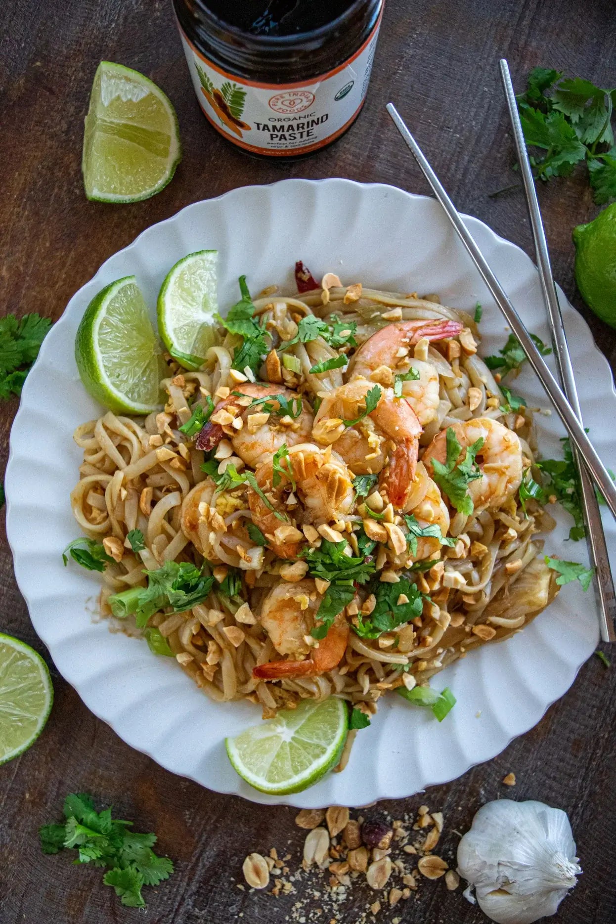 Easy Pad Thai Recipe made with our Pure Indian Foods Organic Tamarind Paste