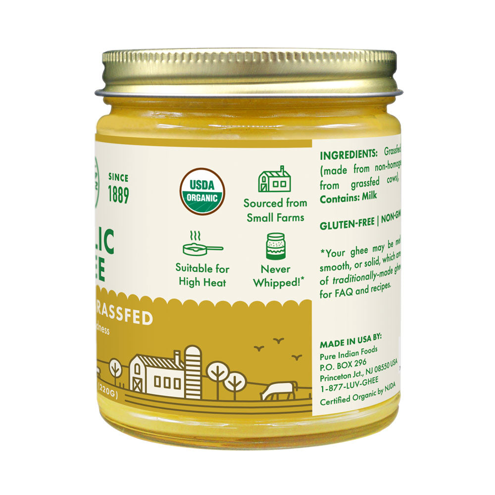 Garlic Ghee, Grassfed & Certified Organic - 7.8 oz