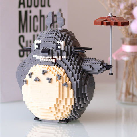 1800 Micro Totoro Cartoon Blocks Set