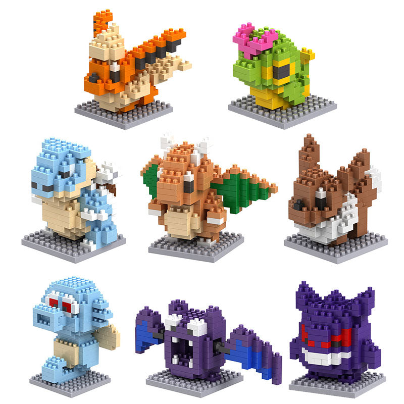Mini Pokemon Characters Building Blocks Collection