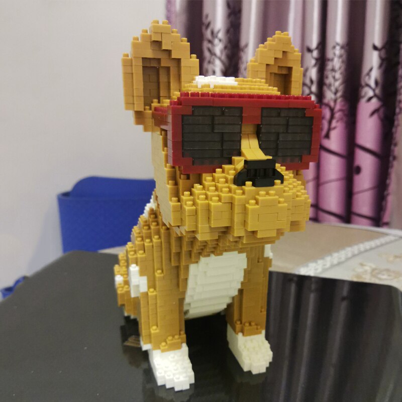 Sunglasses Bulldog Brown Dog Lego