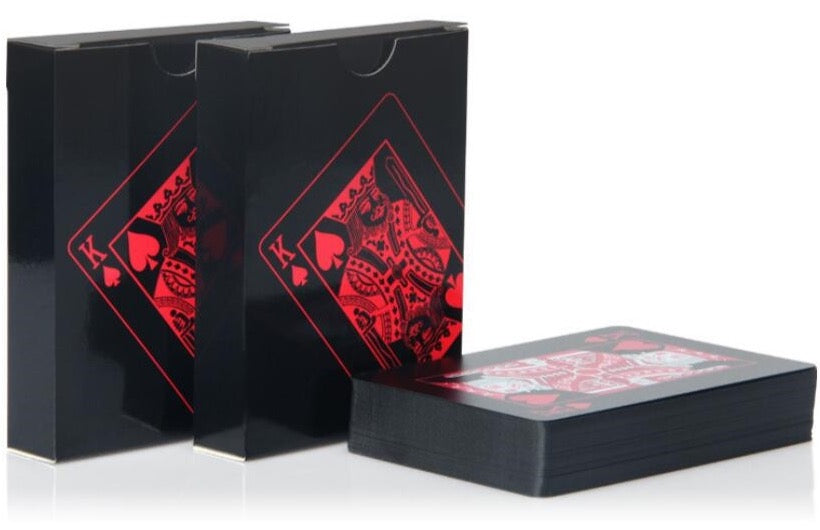 24K Red Poker Playing Cards Deck