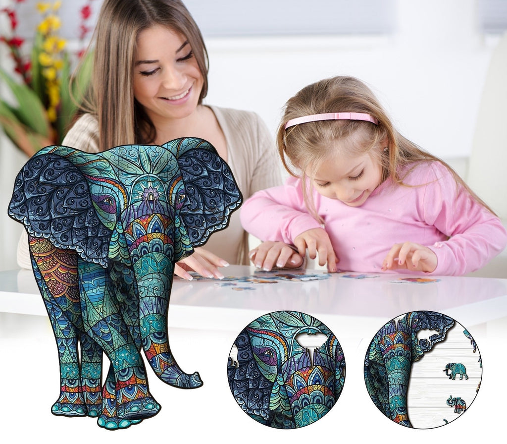 Wooden Puzzles - Elephant