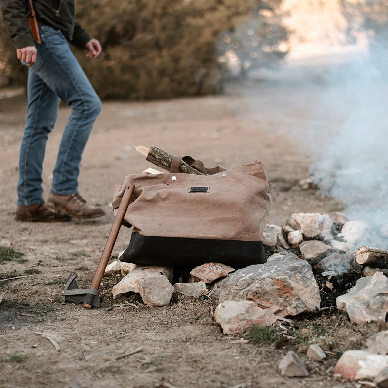 Barebones Neelum Firewood Carrier Tote