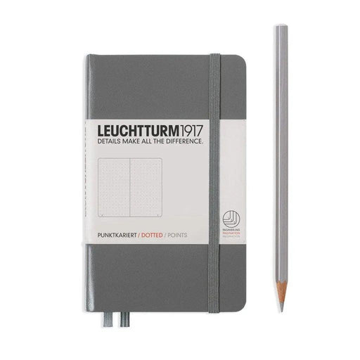 LEUCHTTURM1917 - Notebook Hardcover Medium A5-251 Numbered Pages for  Writing and Journaling (Black, Dotted)