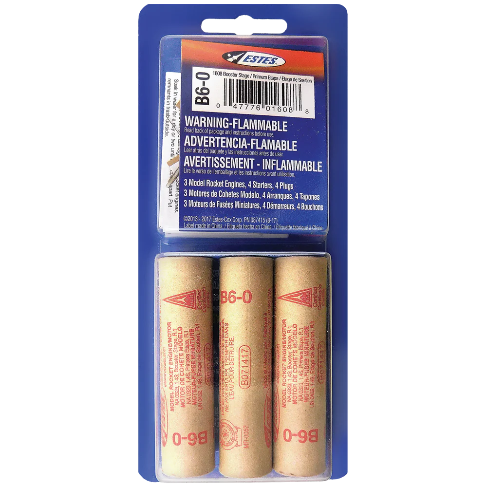 Estes / B6-0 Model Rocket Engines (3pk)