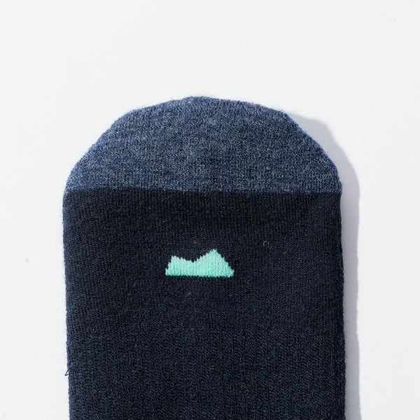 Merino Wool No-Show Sock in River | Myles Apparel