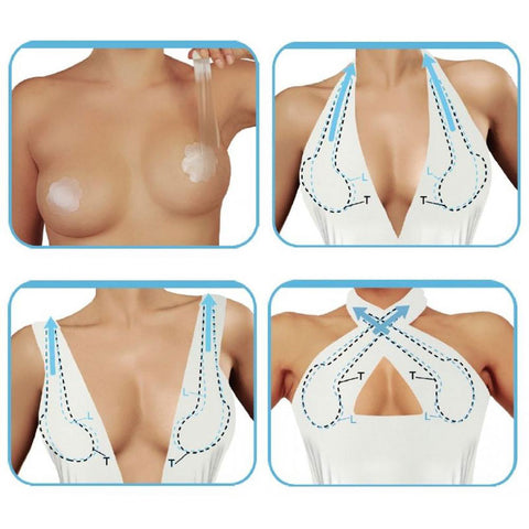 how to tape sagging breasts