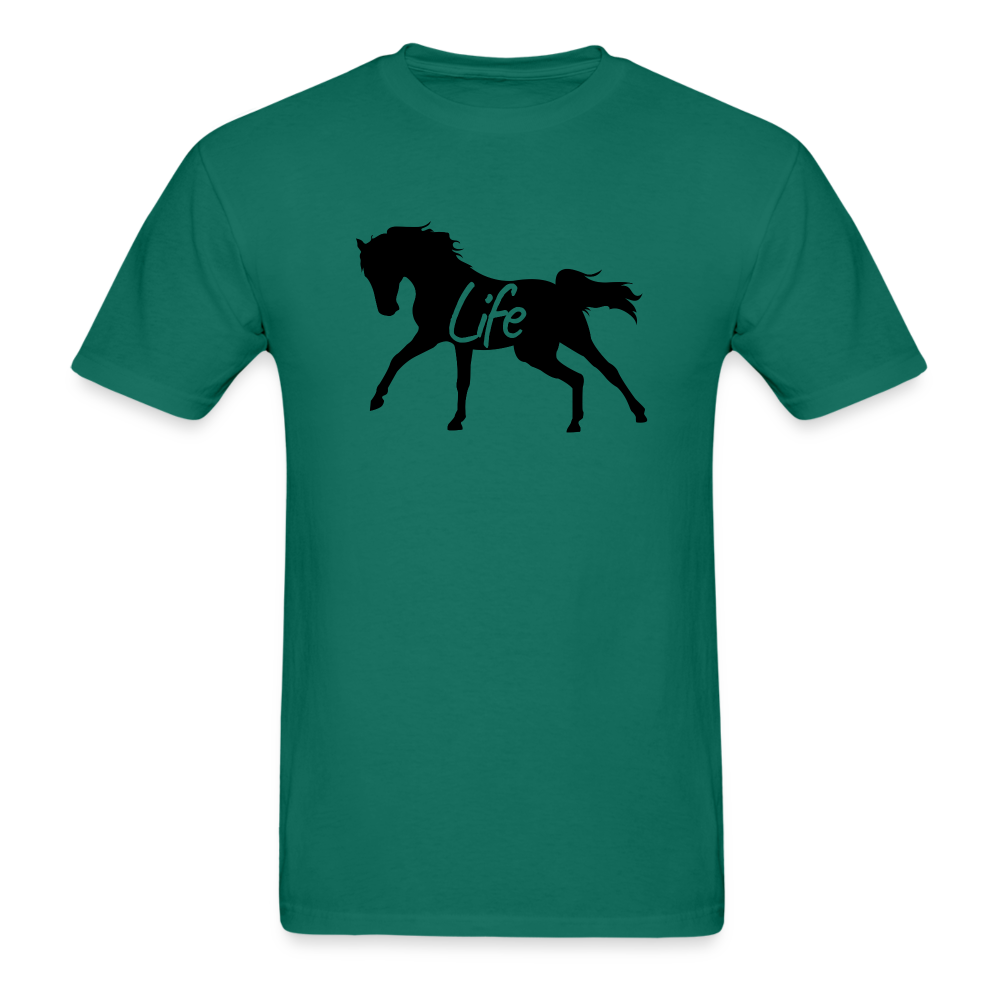 Horse Life Ultra Cotton Adult T-Shirt - petrol