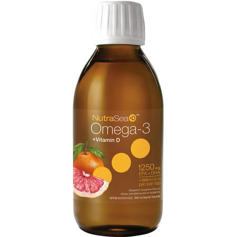 NutraSea+D Omega-3, Grapefruit Tangerine