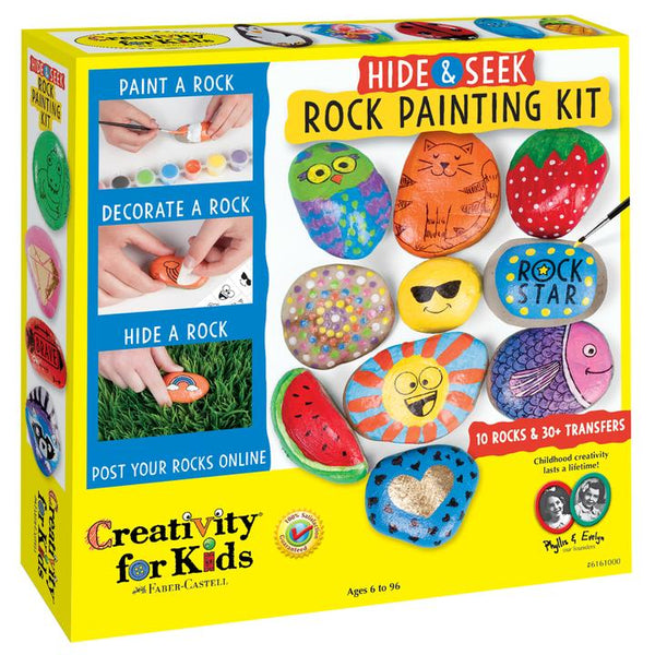 Creativity for Kids Glow In The Dark Rock Painting Kit - Paint 10