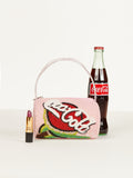 Beaded Pink Round Coca Cola Bag