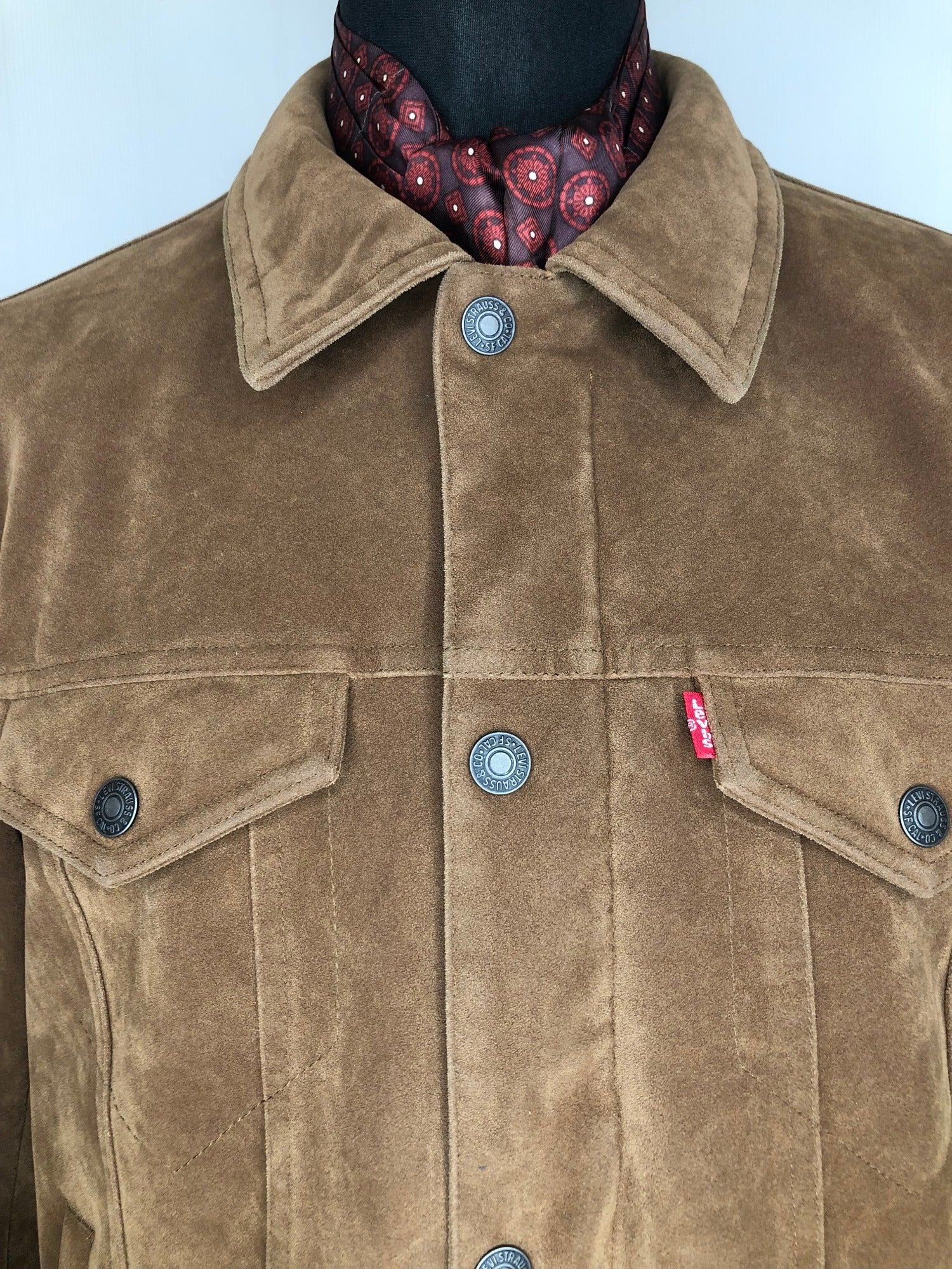 Levi Strauss Faux Suede Jacket in Brown - Size M - Urban Village Vintage –  UrbanVillageVintage