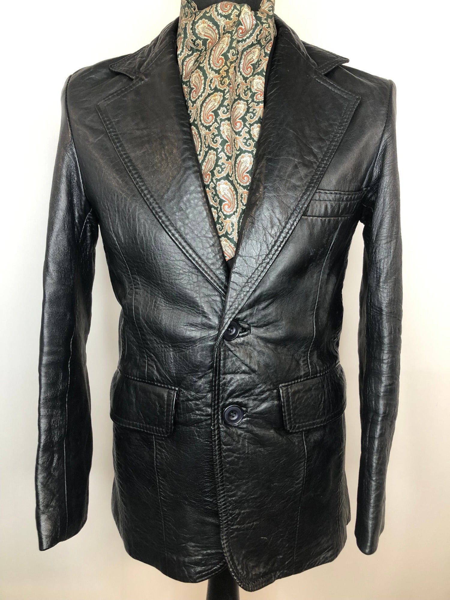 Vintage 1970s Leather Jacket by House of Sears - Size UK S - Urban ...