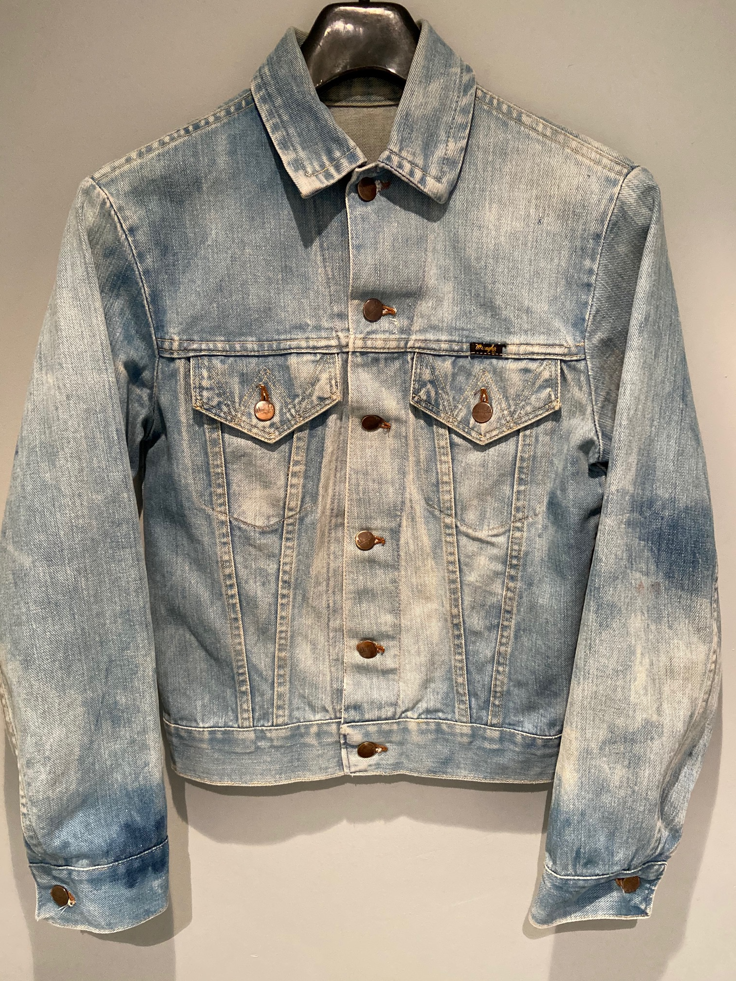 Vintage 70s Wrangler Denim Jacket Faded Distressed - Vintage Clothing –  UrbanVillageVintage