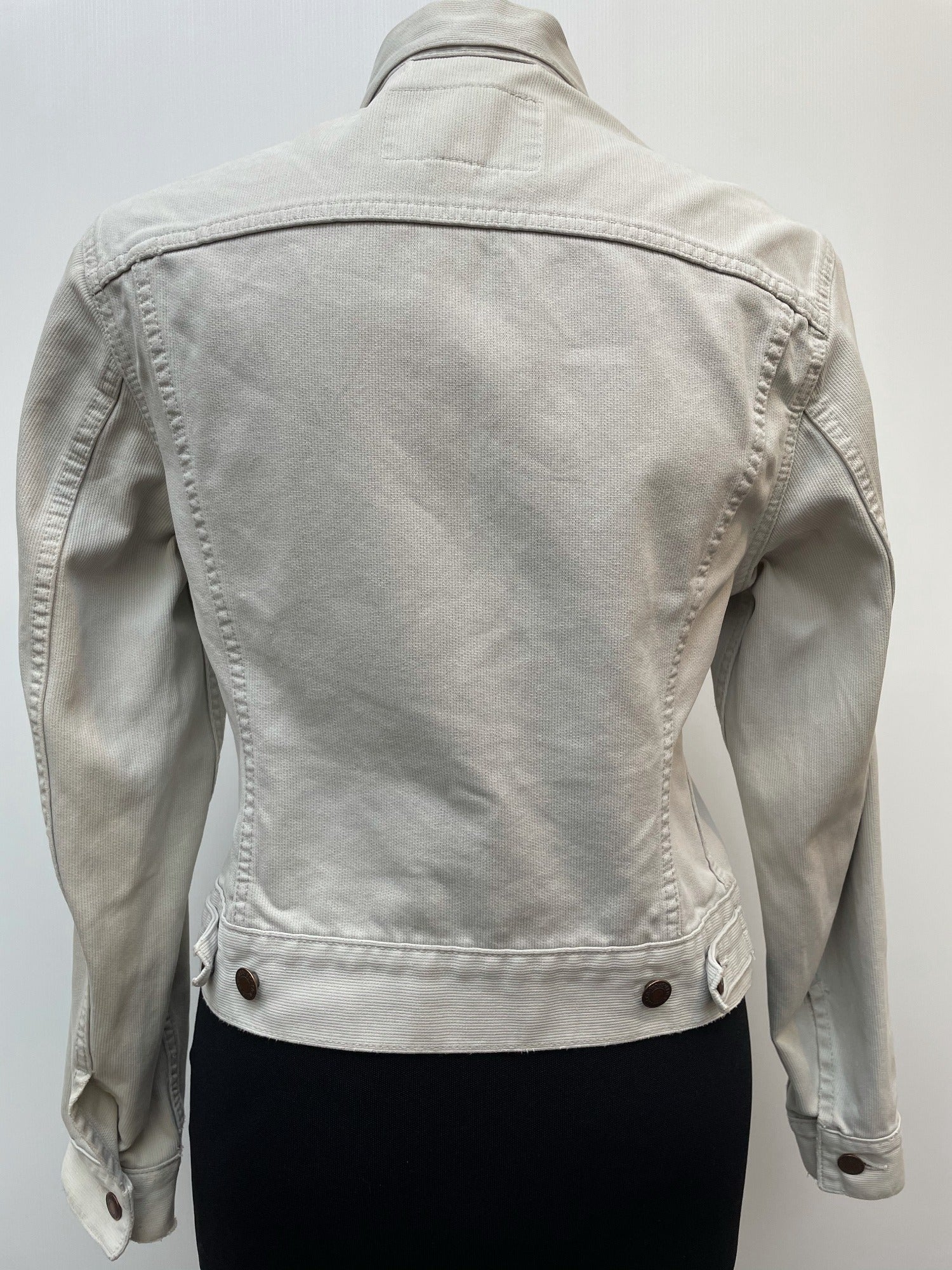 womens white levi jean jacket