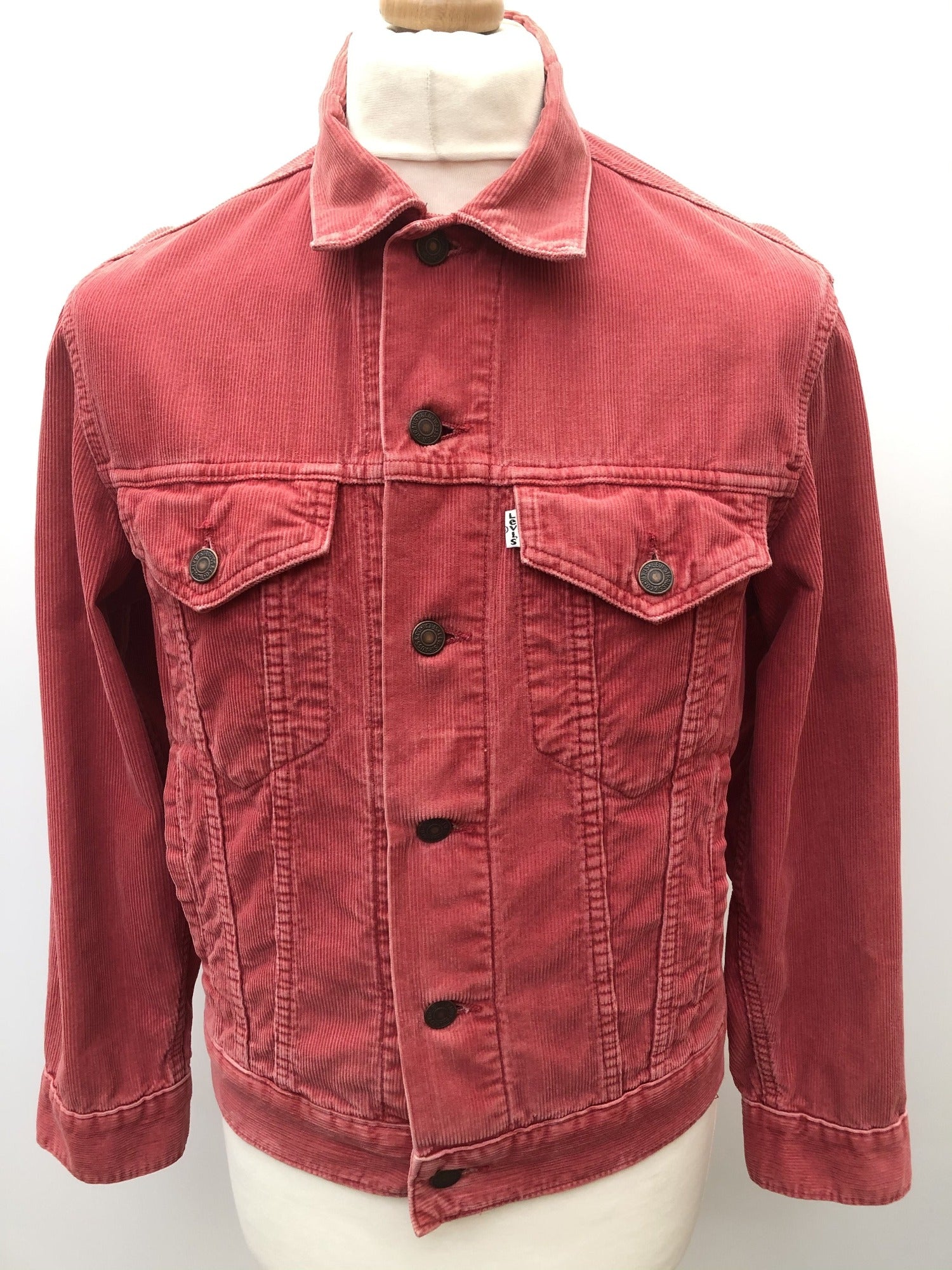 Cord Levis Jacket - Red - Size S - Mens Vintage Clothing - Urban Village  Vintage – UrbanVillageVintage