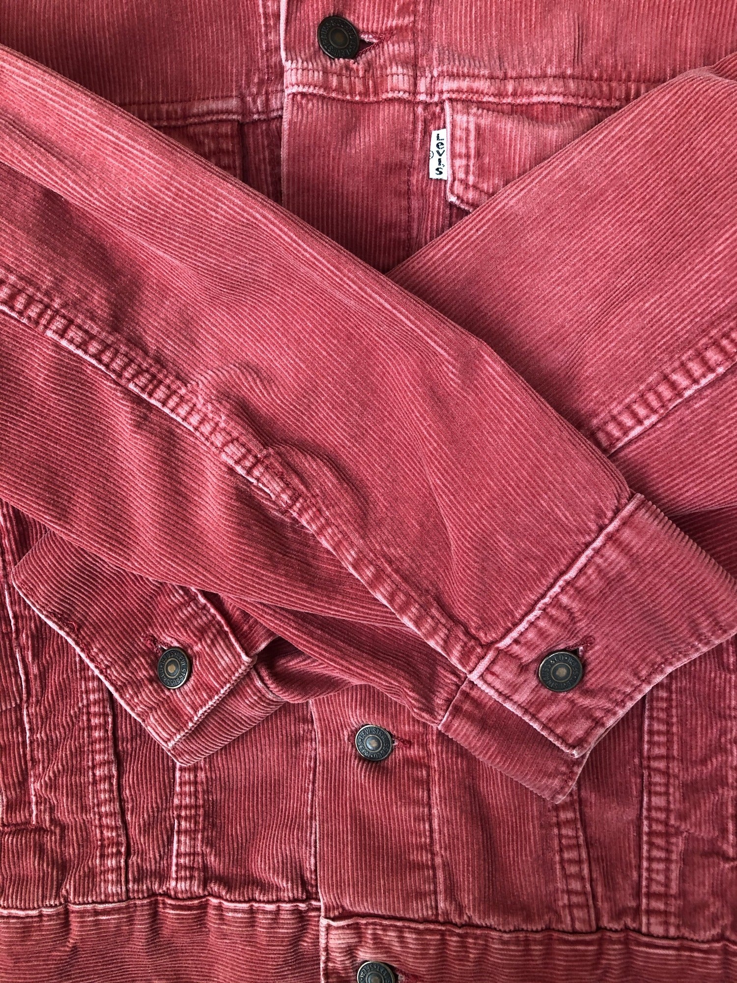 Cord Levis Jacket - Red - Size S - Mens Vintage Clothing - Urban Village  Vintage – UrbanVillageVintage