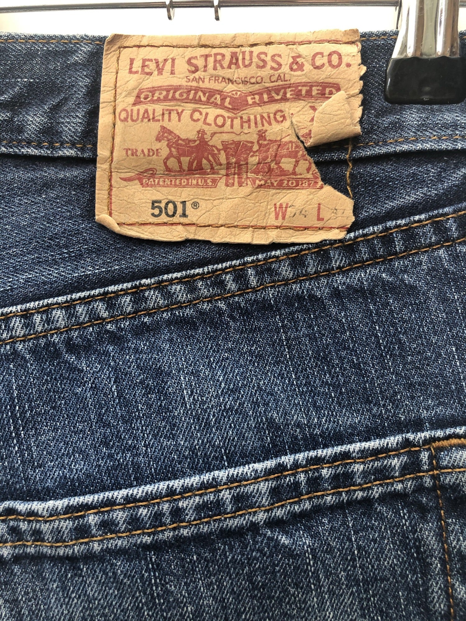 Original Levi Strauss 501 XX Jeans Red Tab - Size W34 L34 - Mens Vintage  Clothing - Urban Village – UrbanVillageVintage