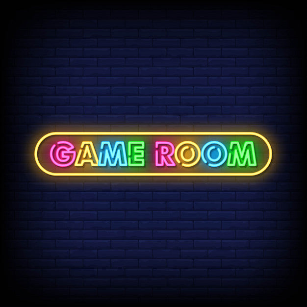 game room light up sign