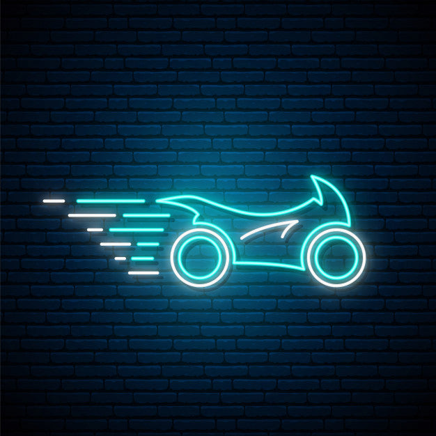 Glowing Sport Motorcycle Neon Sign — make