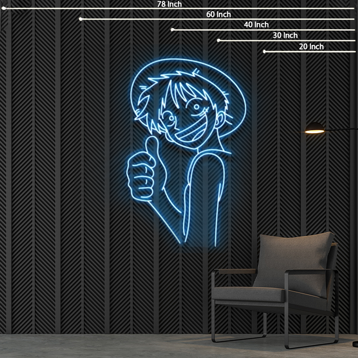 Monkey D Luffy Anime Neon Sign – ZPLneon