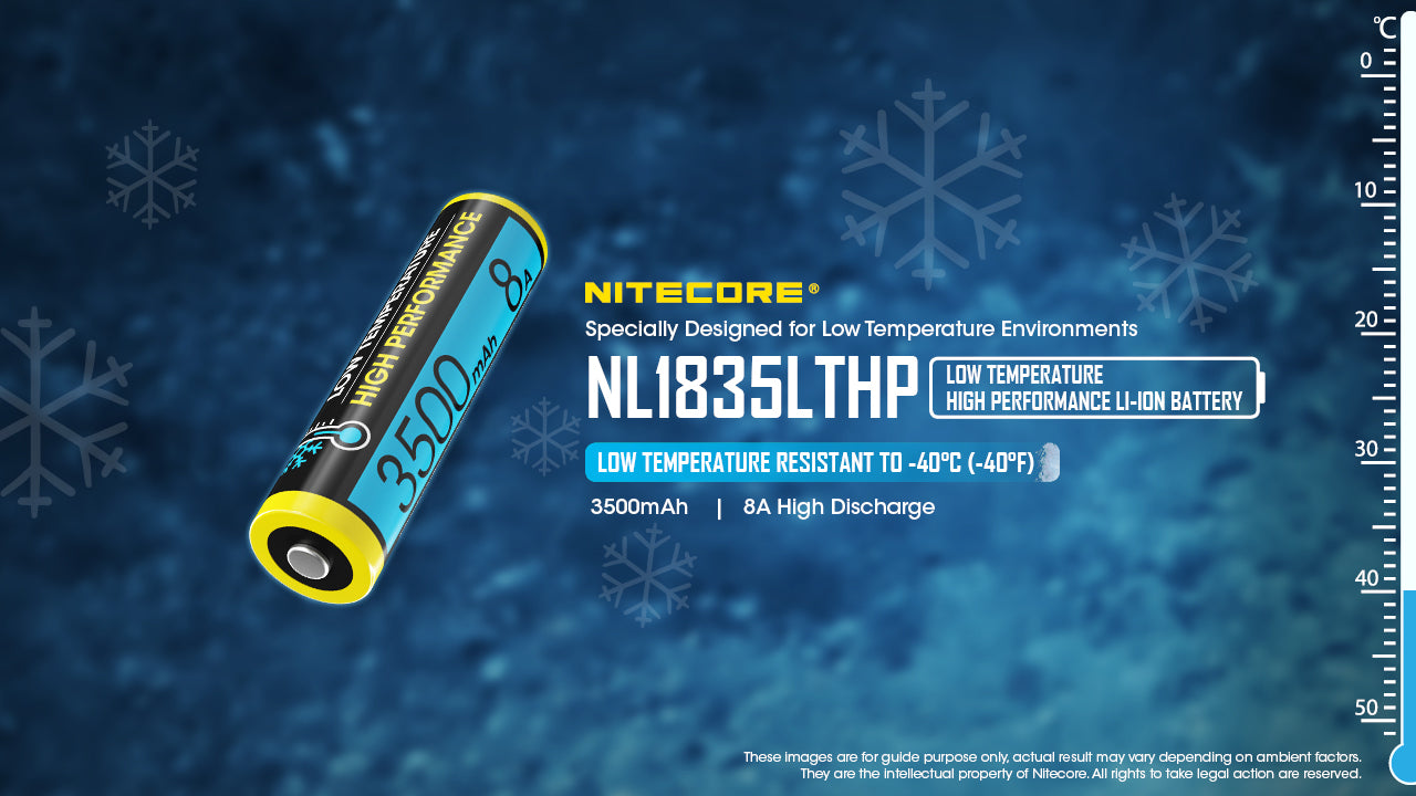 Nitecore NL1835LTHP 18650 3500mAh - Protected Button Top Battery