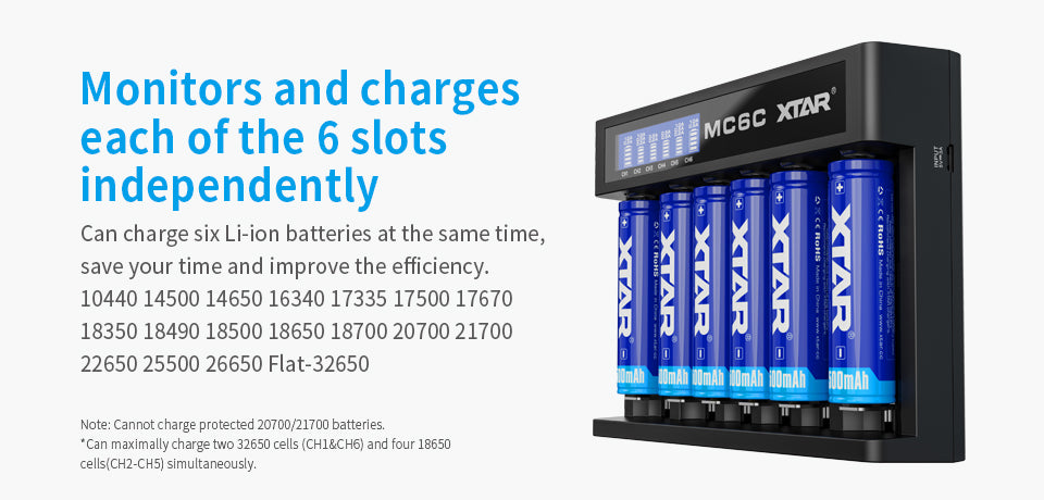 Xtar MC6C Battery Charger