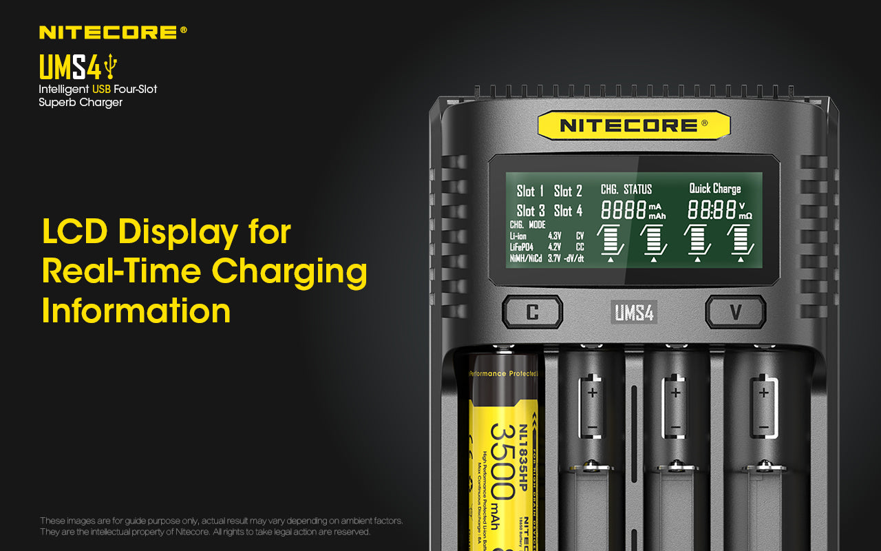 Nitecore UMS4 Battery Charger